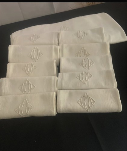 Ancien service table nappe - service, de