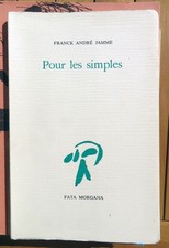 POESIE/FRANCK ANDRE JAMME/POUR