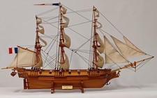 MAQUETTE de bateau bois  "Astrolabe" L65cms