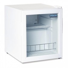 Vitrine de comptoir réfrigérée positive 46 Litres, 1 porte vitrée, blanche, 85 W