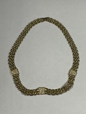 Bijoux Collier Ras de Cou Doré avec Pierre Fantaisie (L40)