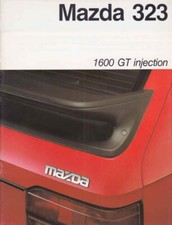 Catalogue Brochure Mazda 323 1.6 GT Injection 10/1985 France