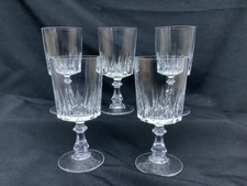 5 Verres à Vin Rouge Cristal Arques modèle Louvre