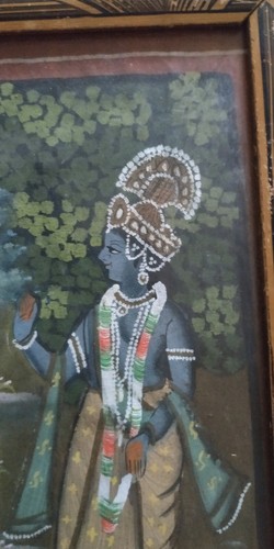 Inde tableau gouache sur - -, "gouache