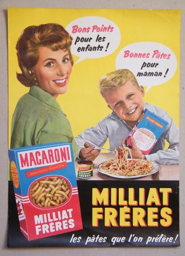 Pâtes milliat freres affiche - pÂtes,