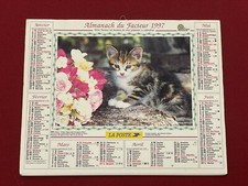 Calendrier Ancien Almanach Du Facteur LA POSTE Oise 1997