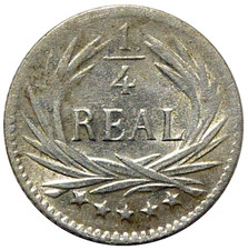 GUATEMALA 1/4 Real 1895
