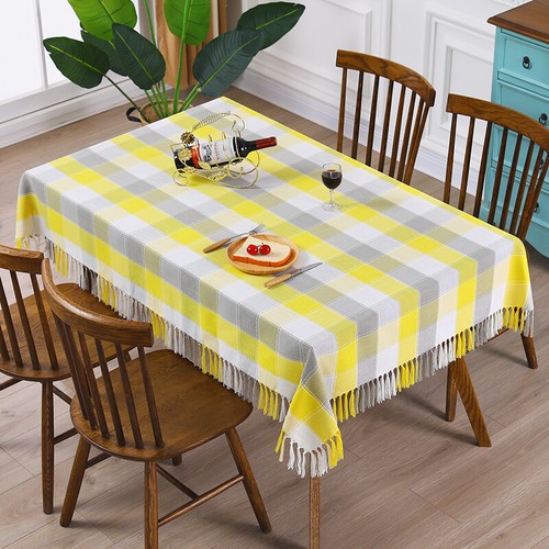 Pastoral carreaux nappe - nappe, gland
