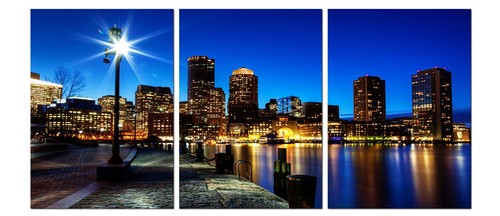 Boston skyline framed - boston, framed/mounted