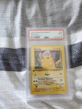 Carte Pokemon Pikachu 58/102 Set de Base Edition 1 PSA 9 MINT ??