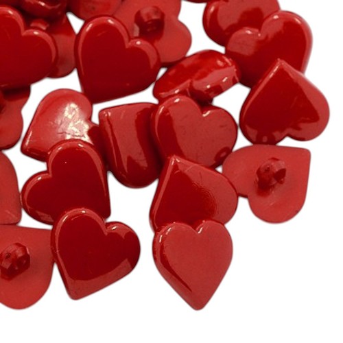 Boutons tige rouge forme - 10, de