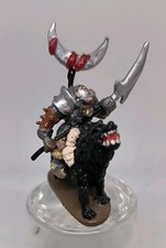 Figurine Métal Vintage Grenadier Orc Cavalier Loup No Warhammer