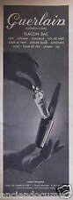 PUBLICITÉ 1958 GUERLAIN FLACON SAC ODE ATUANA SHALIMAR MITSOUKO - ADVERTISING