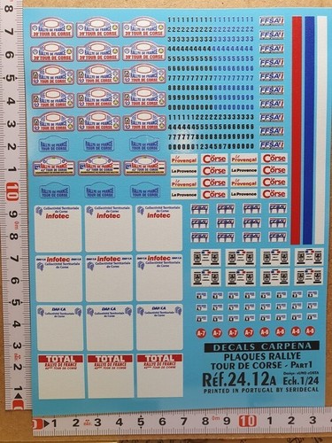 Decals plaques rallye - decals,