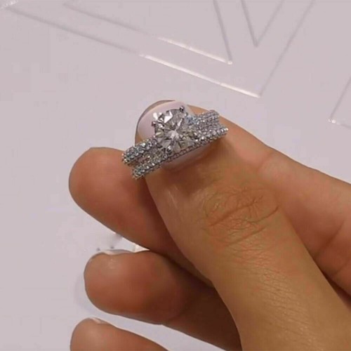 Bague femme sertie diamants - bague, de