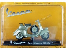1952 Vespa Sport 6 jours verts 1:18 éditorial Salvat Ves0016