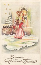 CP ILLUSTREE BONNE ANNEE