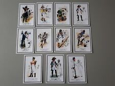 11 cartes uniformes de la Grande Armée de Napoléon Premier