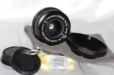 Objectif GA Pentax K 28mm f2,8 VIVITAR avec bouchons, pare-soleil et housse TBE