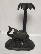Bougeoir bronze palmier - bronze,