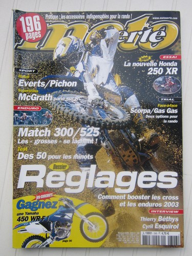 Moto verte 348 - n°, 348/enduro