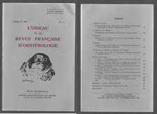 L OISEAU ET LA REVUE FRANCAISE D'ORNITHOLOGIE . volume 53, 1983 N° 2