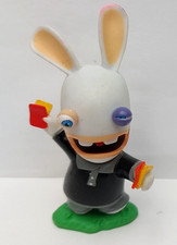 Jouet figurine lapin crétin arbitre football pvc non articulé