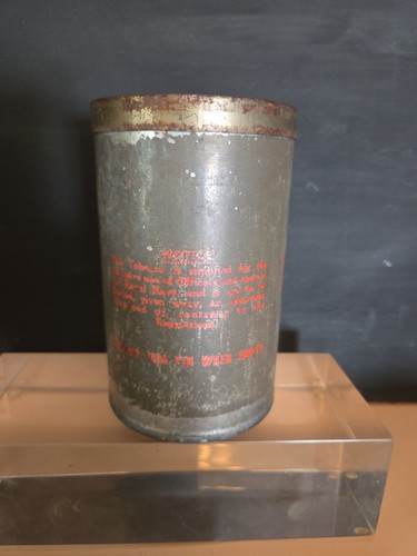 Boite metal rationnement tabac - boite,
