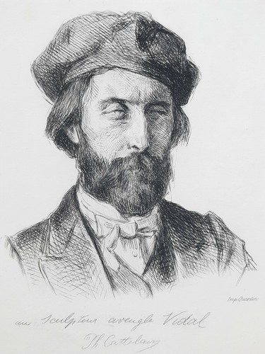 Louis vidal portrait gravure - portrait,