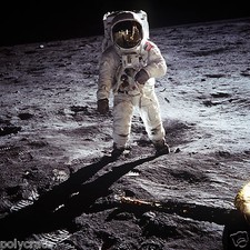 Photo Nasa - Apollo 11 Buzz Aldrin sur la lune - Conquête spatiale