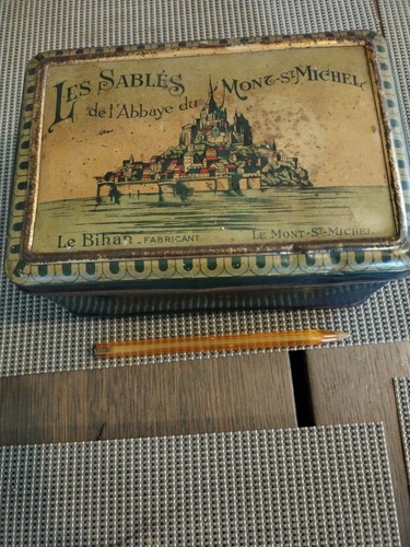 Boite tole lithographiee - boite,