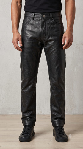 Pantalon cuir agneau - pantalon,