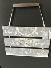 plaque décorative bois  Noël