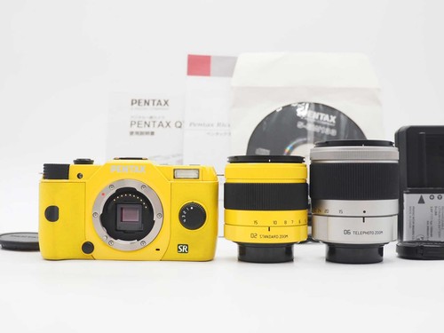 Appareil photo pentax jaune - photo, q7