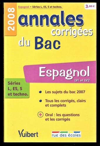 Espagnol annales corrigées - espagnol, du