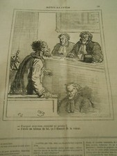 Caricature 1875  Avocat j'ai