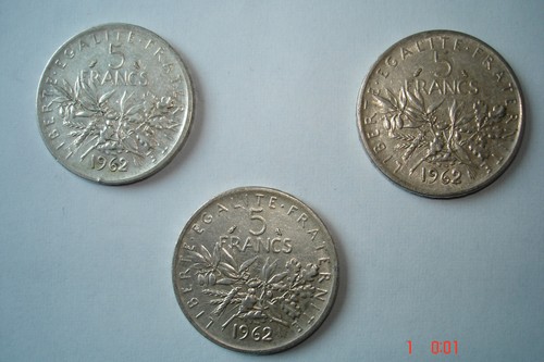 Francs argent 1962 - 5,