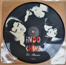 Indochine  Le Baiser - Rare SP 45T Picture Disc Fra 1990