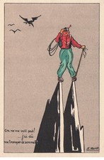 J. MORLOT illustrateur ( Montagne , Ski ,Randonné ) on ne me voit pas !