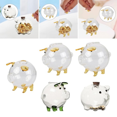Tirelire cochon verre - en,