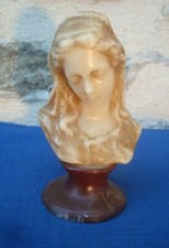 V48 Ancien Buste Statue Femme