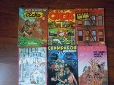 6 BD et revues années 80 - Circis, L'echo des savanes...