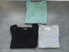 LOT DE 3 PULL FIN DE BONOBO, CACHE CACHE, PROMOD  POUR FILLE/FEMME TAILLE XS/34