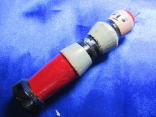 ANCIEN TRICOTIN en bois peint