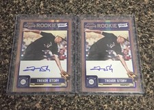 Lot Of (2) 2011 Trevor Story Playoff Contenders Auto Rookie Cards Mint!!!!