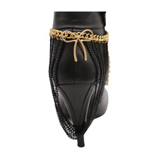 Femme Noir Vague Métal Coffre