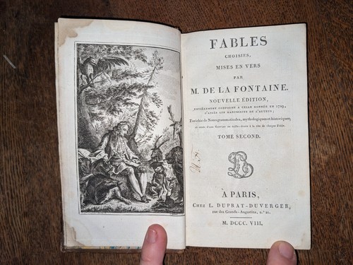 Livre ancien fables choisies - livre,