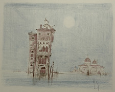 BERNARD LOUEDIN Venise GRAVURE