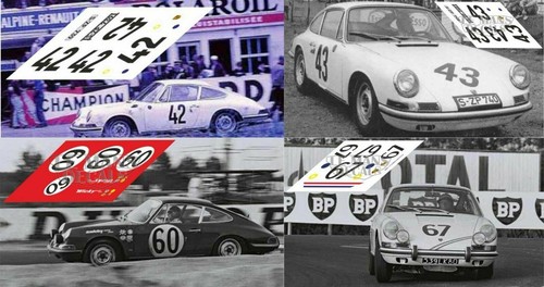 Stickers porsche 911 mans - s, le