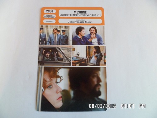 Carte fiche cinema 2008 - fiche,